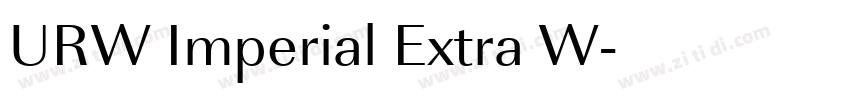 URW Imperial Extra W字体转换